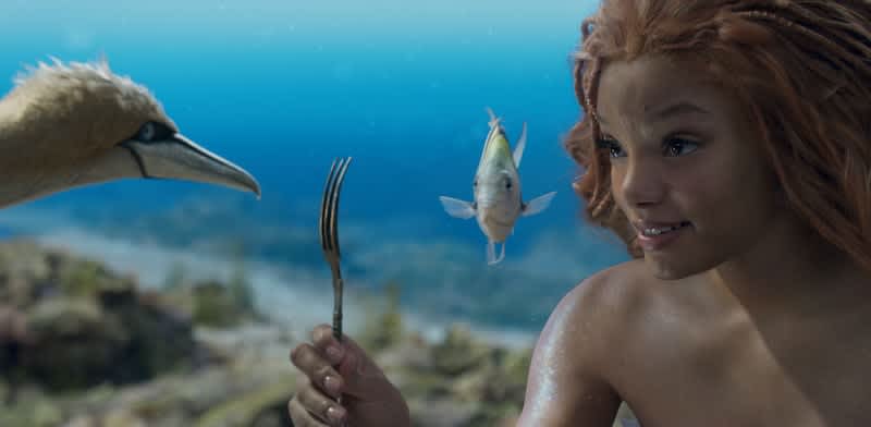 The voice of "Disney's best live-action movie ever" is also the scene that captures the beautiful Ariel of "The Little Mermaid"...