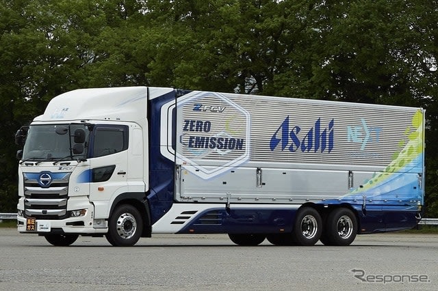 日本初、FC大型トラック走行実証を開始…物流4社が実用性を検証