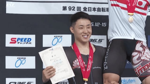 All Japan Cycling Championship Shinji Nakano placed second in two events [Iwate]