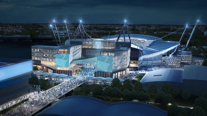 Manchester City to expand stadium to 'over 6' 500 billion yen redevelopment