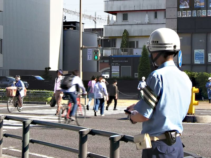 「信号無視」「並列走行」…　県警が自転車の交通取り締まり強化　岐阜市