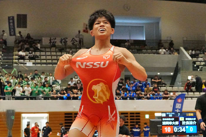 <Wrestling> Nippon Sport Science University and Yamanashi Gakuin University won all two games, going to a showdown for the championship... 2 East Japan Student League Match, Day 2023