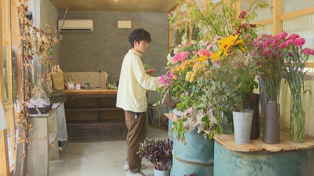 “Traveling flower shop” will be held in Takamatsu for a limited time Why does a 25-year-old man keep traveling?