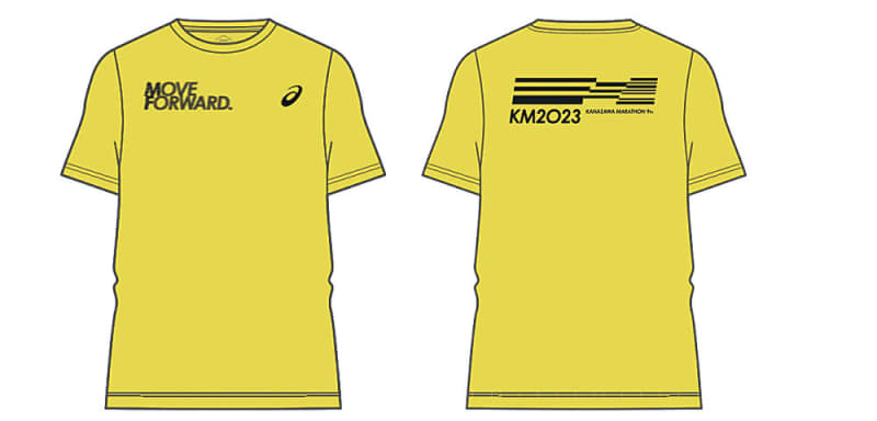 〈金沢マラソン〉記念Tシャツデザイン決定　鮮やか黄色に疾走感