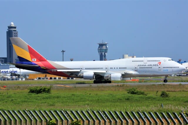 ラスト1機のアシアナ旅客型ジャンボ、夜限定で7〜8月も成田へ！