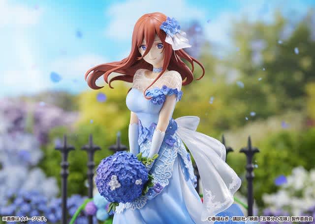 "The Quintessential Quintuplets" has a cute shy expression♪ A figure of Miku Nakano in a dress!