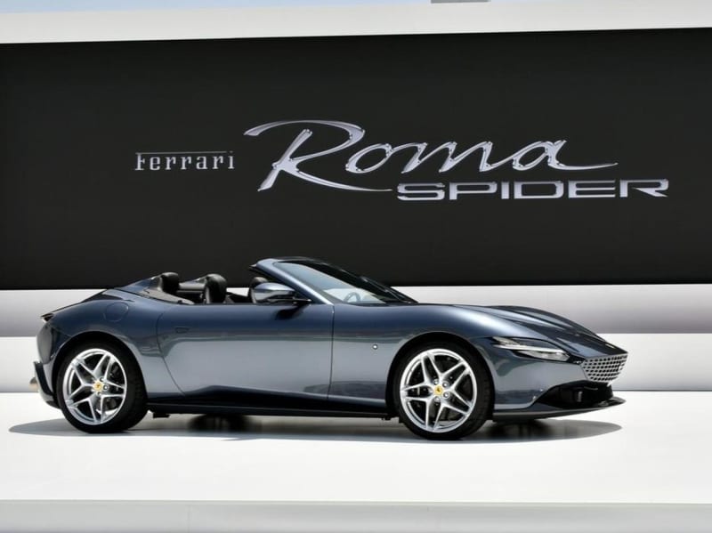 Ferrari "Roma Spider" is a unique open sport that combines elegance and sportiness.