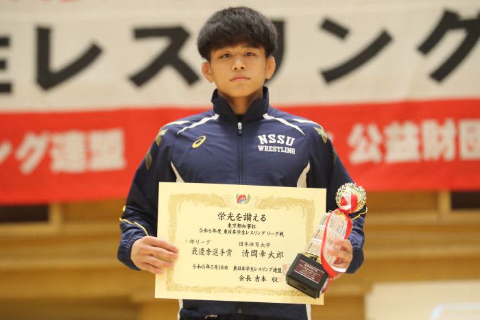 ＜レスリング＞【写真集】2023年東日本学生リーグ戦／個人表彰