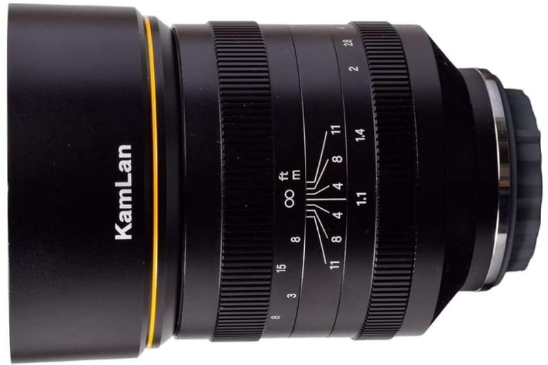 Open F1.1 is in the 4 yen range!Overwhelmingly bright large aperture medium telephoto lens "KamLan KL 70mm F1.1"