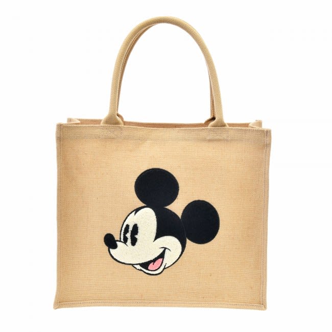 Disney's "new bag made of natural materials" is now available!Design retro character embroidery