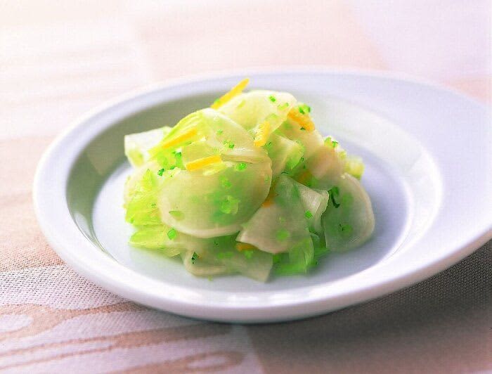 Lightly pickled turnip leaves [Pregnant woman's meal, 2 adults]