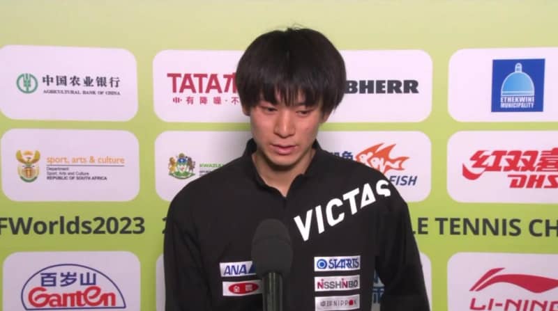 [world table tennis 2023] Shunsuke Togami interview "we were not able to do anything. Revenge to king who keenly felt difference of ability…"