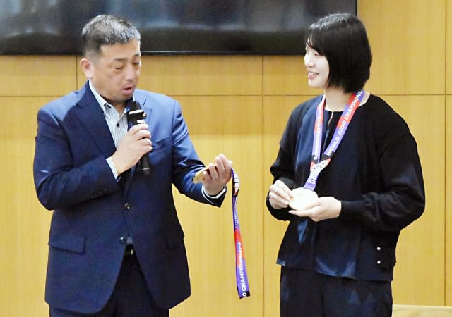 World Judo Gold Medal Newly Attached Player Calls Mayor Kashihara on First Olympic Team