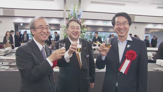 Banquet demand is recovering with the transition to the new Corona XNUMX Buffet party at a hotel in Niigata City Governor Hanazuno and Niigata City Mayor participate