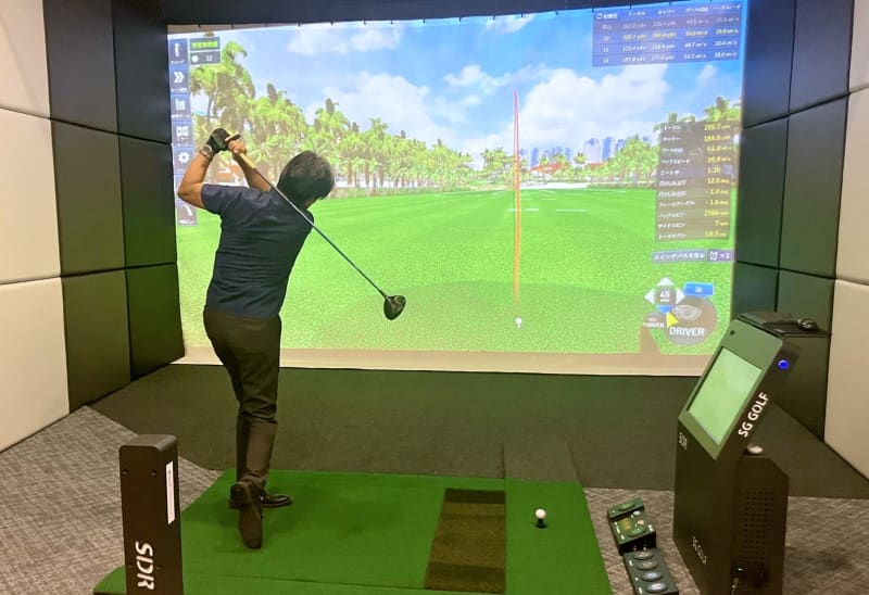 Experience 47 golf courses nationwide with the latest simulator New facility at Sunshine Makiminato Open 24 hours