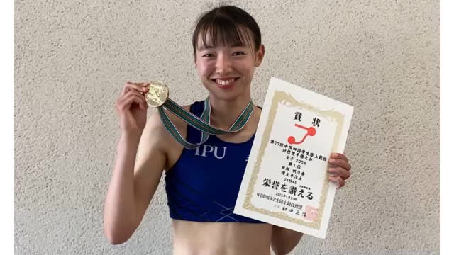 Aiming to win a prize at the All Japan Intercollegiate!Pacific Rim, Honoka Tabata (Athletics) [Kira Kira Athlete Okayama]