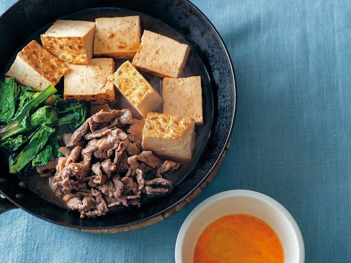 "Easy with mentsuyu! Beef sukiyaki" A recipe for pregnancy rice to make with two people taught by Gucci couple