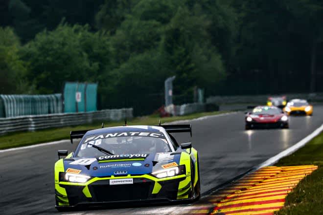 Spa 68 hours official test with 24 participants.Haase driving Audi R8 fastest on day one / GTWC Europe & IGTC