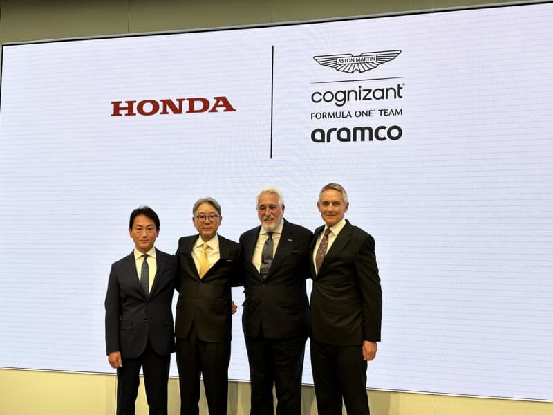 Honda returns to F1!Teamed up with Aston Martin and announced to participate in the race from 2026.In the background was "...