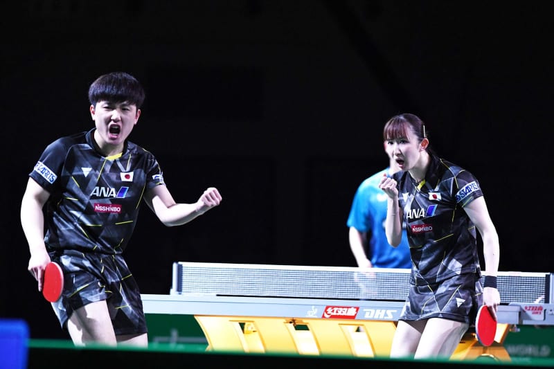 【世界卓球】張本智和・早田ひな 2大会連続のメダル確定！韓国若手エースペアをストレートで圧倒
