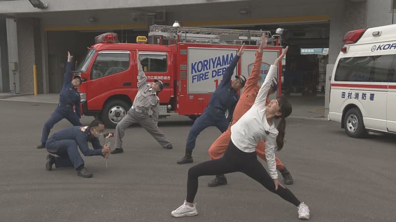 "Yoga" prevents heat stroke Fire department headquarters is producing "YouTube video" for publicity Fukushima