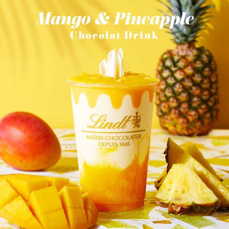 A summer chocolate drink is coming to Linz ♡ Refreshing with mango and pineapple.