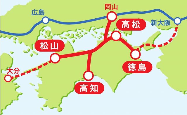 四国新幹線計画、徳島県が「岡山ルート」推進へ。後藤田新知事の真意とは？
