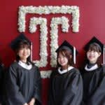 Showa Women's University ``Double Degree Program'' 2nd batch of 5 graduates from Temple University of the Americas