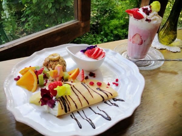[Tsurugashima City] Enjoy exciting sweets while looking at a beautiful garden!To the special time "Green finger ...