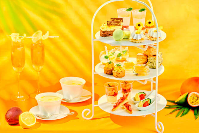 A summery afternoon tea will be held!Sunflower motif is sure to shine!Recommended for summer promotion