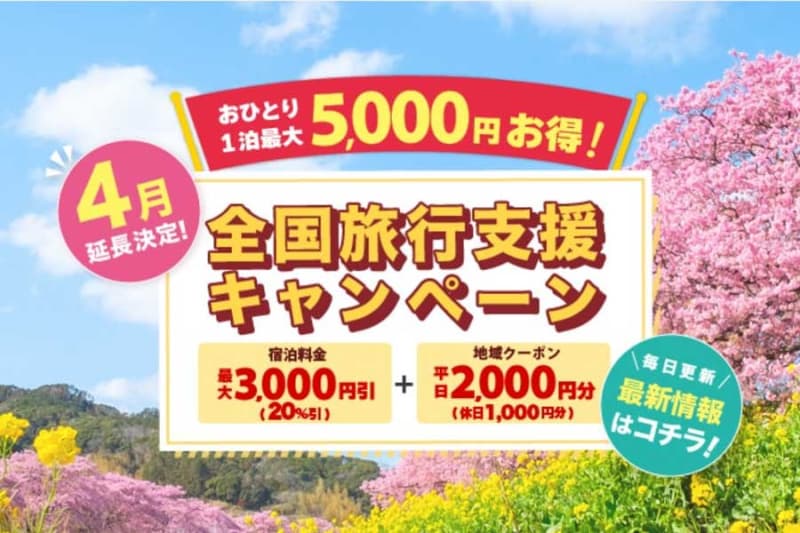Yuko Yuko continues to sell “National Travel Support” in 7 prefectures