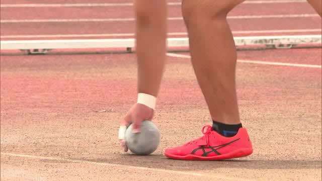 Prefectural Inter-High School Athletics Competition Begins Men's Shot Put Miyazaki Prefecture