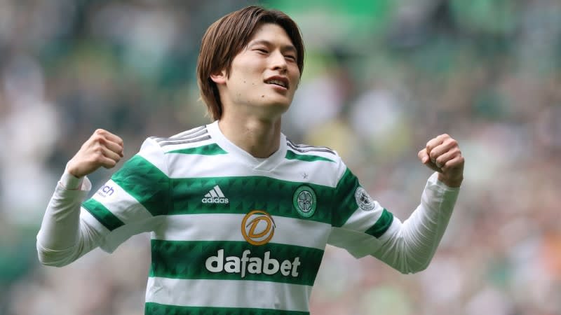 Celtic forward Kyogo Furuhashi scored two goals to set the Asian record for the most goals scored in a single season in the European First Division official matches!