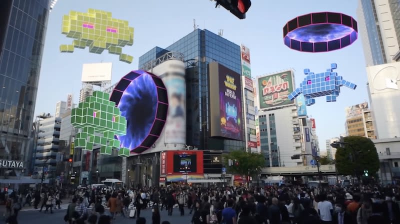"Space Invaders" appear in the real world! ? Google x Taito “SPACE INVADE…