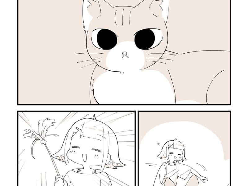 A manga that explains why humans are called "servants of cats" evokes sympathy!