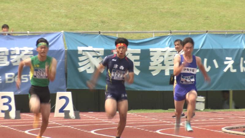 The appearance of shouting and cheering for fellow runners Mie Prefecture Inter-High School Athletic Athletics in Ise