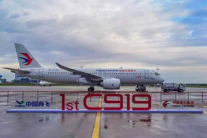 China Eastern Airlines launches C919 commercial flights from Shanghai/Hongqiao to Beijing/Capital