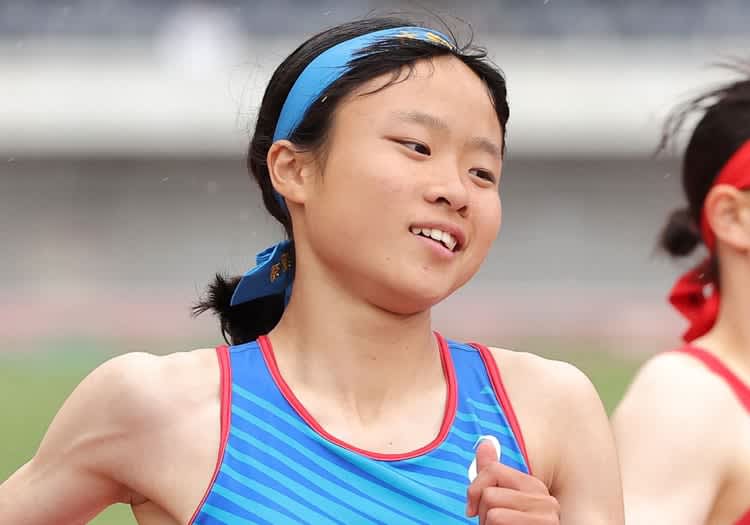 陸上女子100mで天真らんまんの1年生が大会新　皆実の松本真奈「予想外です」　広島県高校総体