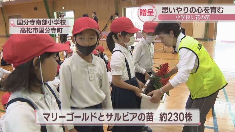 ``Human Rights Flower Campaign'' to nurture compassion for others and send flower seedlings to elementary schools Takamatsu City