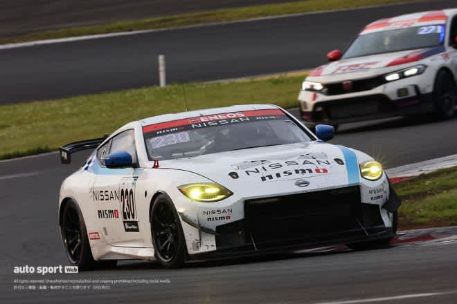 Nissan Z Racing Concept completes the Fuji 24 Hours without any trouble. Collect data for CNF and aerodynamic parts