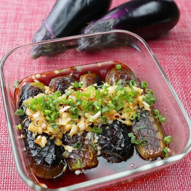 [Eggplant + ponzu sauce] Grilled eggplant with Chinese-style flavor sauce is super delicious.Easy, leading role recipe