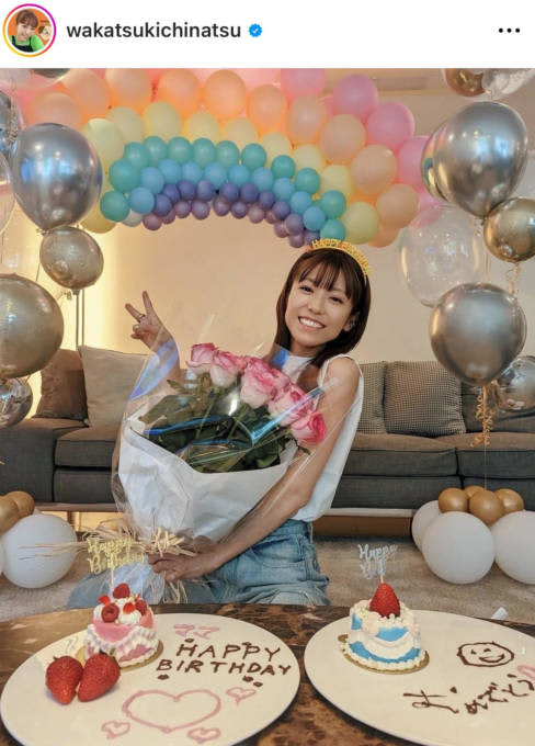 Family Surprise!Chinatsu Wakatsuki responds to 39th birthday SHOT "Cute" "Too nice"