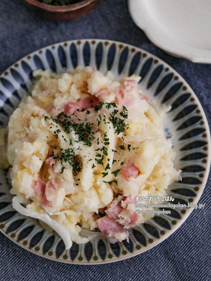 Delicious without cucumber!Ai-san's "Potato Salad" for children to eat