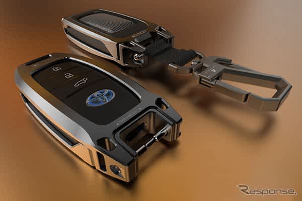 Introducing a luxurious full billet aluminum bumper case that protects the smart key of Toyota vehicles.