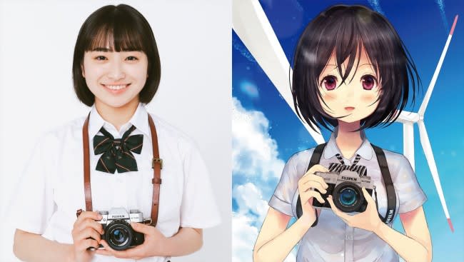16-year-old budding actress Sora Tamaki Starring serial drama "Can I start with the camera? Playing a life-sized high school girl in
