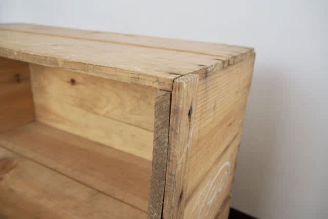 Fashionable remake of old materials!Easy "apple box" DIY recommendation