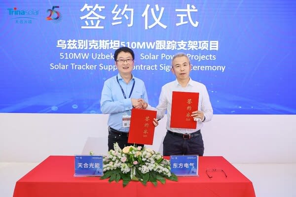 TrinaTracker Deploys 510MW Solar Tracker for Solar Project in Uzbekistan…