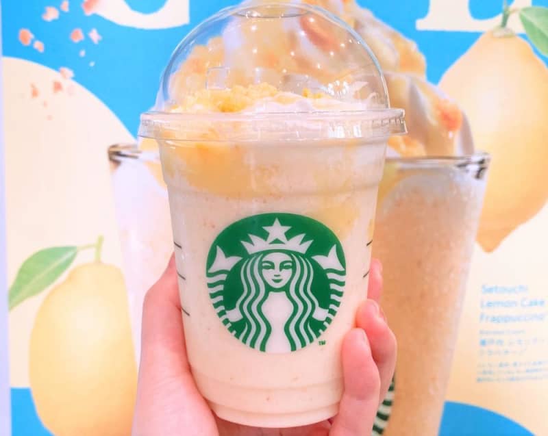 [Starbucks New Report] "Setouchi Lemon Cake Frape" is exquisitely sweet and sour...!It looks refreshing.