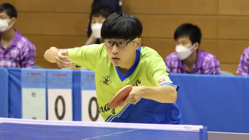 Keiai Tottori is the group Abec V Men's Singles are won by Shoin Yonago and Daishi Shinkai <Table Tennis Inter-High Tottori Prefectural Qualifying>