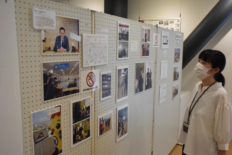 「ロケのまち旭」アピール　ドラマ「孤独のグルメ」など、撮影風景の写真やサイン展示